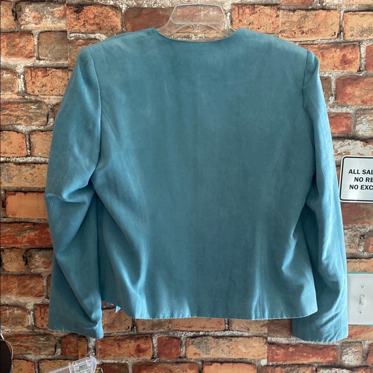 Dress Barn Blue Blazer with Relaxed Open Front XL