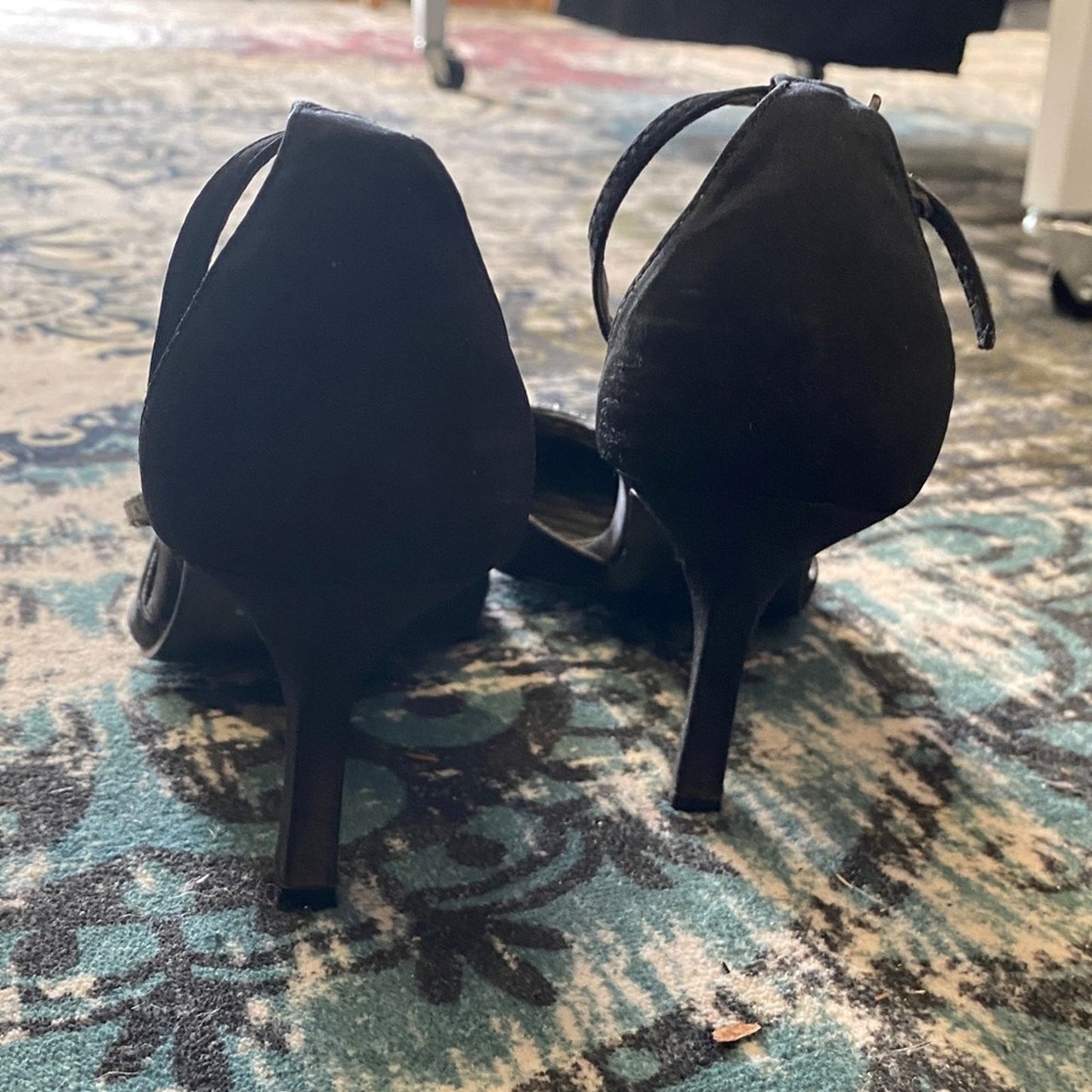 Metaphor Black Studded Heels 8M