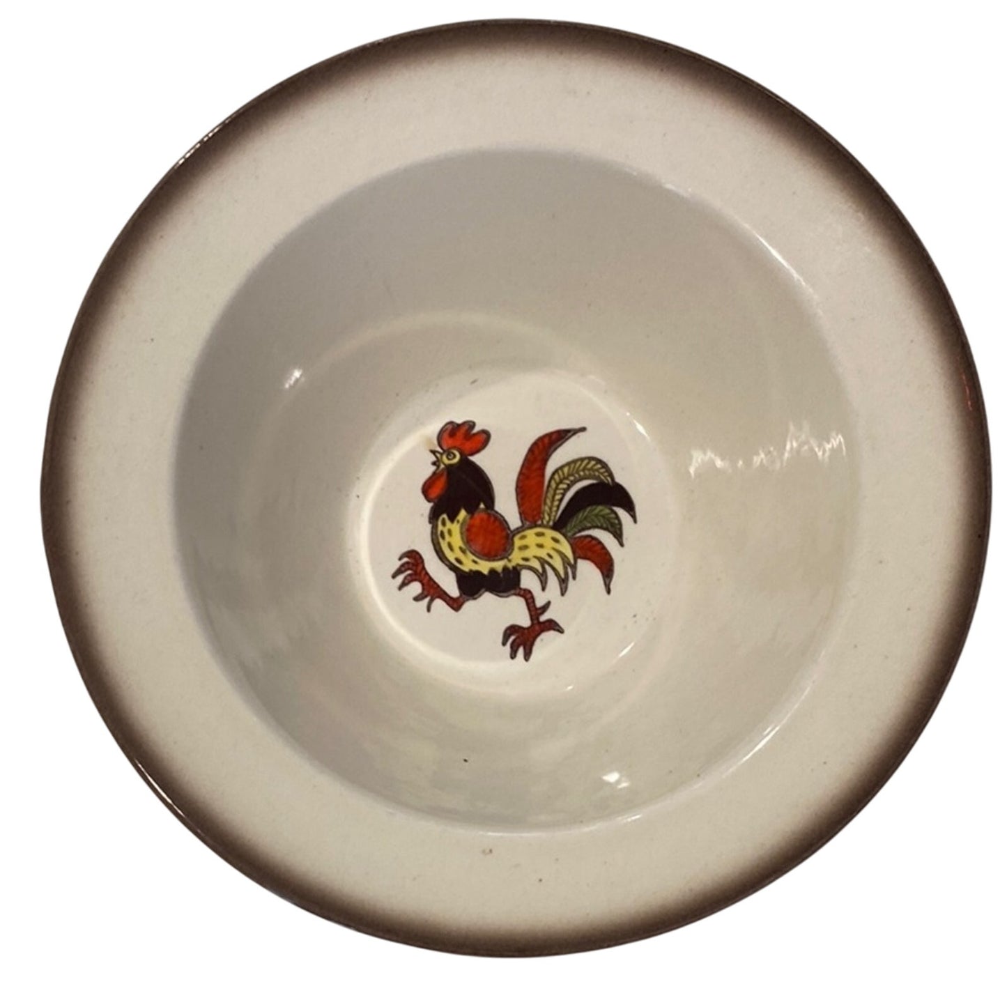 Metlox Poppytrail Red Rooster Bowl Vintage 6"